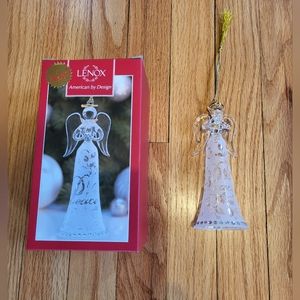 Lenox Joyous Tidings Peace Angel Ornament